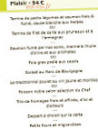 Le Balcon menu