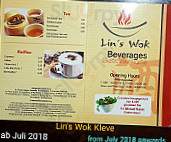 Lin's Wok menu