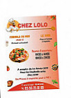 Chez Lolo Pizzeria menu