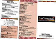 La Costeñita menu