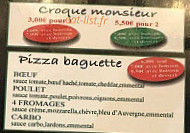 Ray'pizza menu