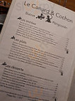 Le Canard et Cochon menu