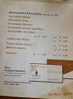 Marienstatter Brauhaus menu