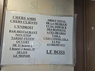 L'endroit menu