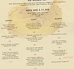 Mas de Dardagna menu