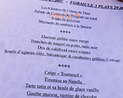 La Hacienda Bodega menu