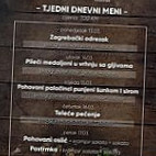 Restoran Lovački Dom Kiseljak menu