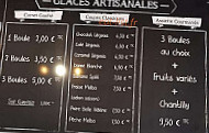 Bea Crepes menu