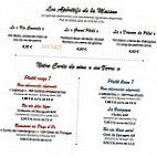 La Cascade menu