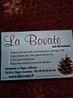 La Bovate menu