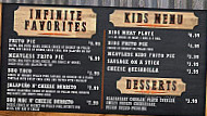 Infinite Bbq menu