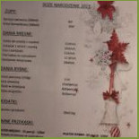 Szklane Tarasy Menu