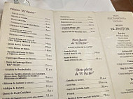 Mesón El Pastor menu