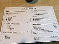 Bebu menu