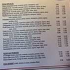 Pizza Delis' menu