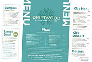 The Driftwood Bistro menu