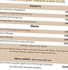 Auberge De La Goutte D'or menu