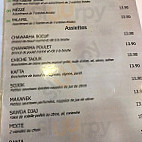 Rania Voltaire menu