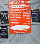 Com' à La Maison menu