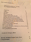 Gare au Gorille menu