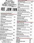 Ice Jam Inn menu