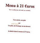 Le Colombier menu