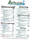 Rock River Cafe menu