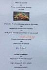 La Sourderie menu