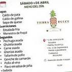 Tierra Dulce Cafe menu