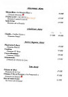 Villa Vauban menu