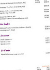 La Table Fournelaise menu