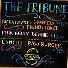 The Tribune Ice-cream Eatery menu