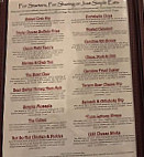 Morgan's Tavern Grill menu