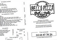 Bella Pizza menu