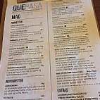 Que Pasa menu