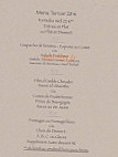 Le Grand Jardin menu