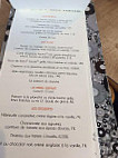 Le Basque Guéthary menu