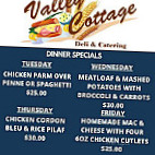 Valley Cottage Deli Catering menu