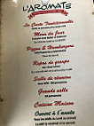 L'aromate menu