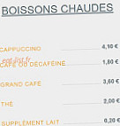 La Bigoudene menu