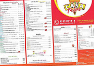 Casa Pizzas menu