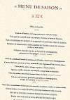 La Pilotine menu