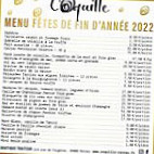 Coquille menu