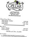 Cellar menu