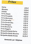 Snack Grand-fort-philippe menu