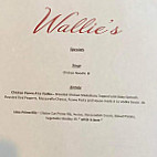 Wallie's Of Greenwich menu