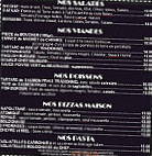 Cafe De La Gare menu