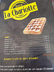 La Chariotte menu