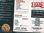 Lucky's Pizza Subs menu