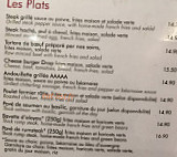 Le Drop Cafe menu